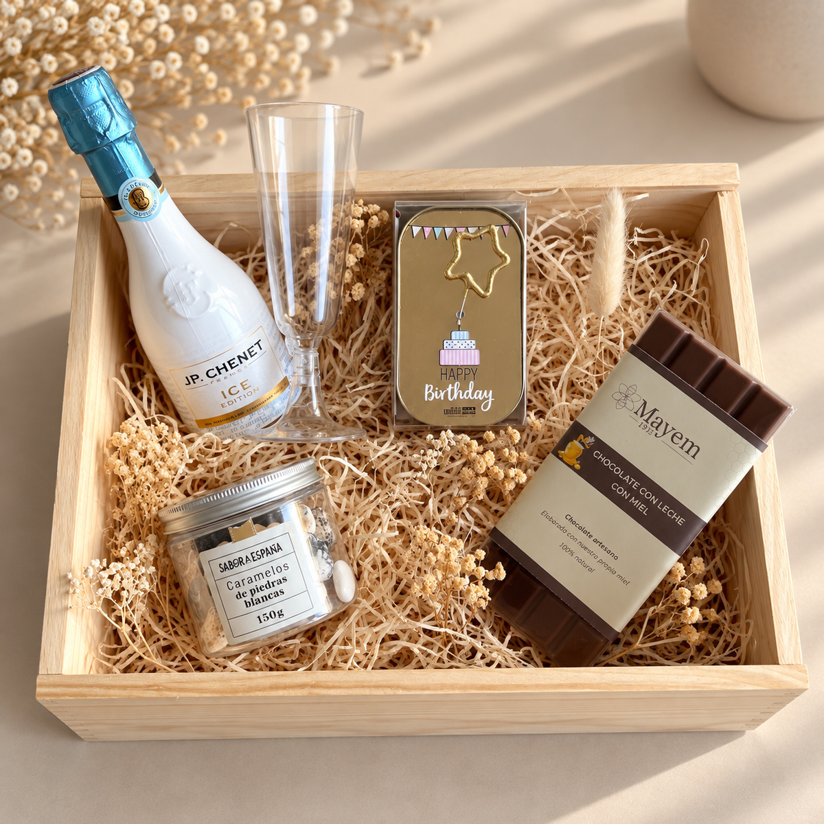 Caja Regalo Cumpleaños Hombre · Brindis & Picoteo